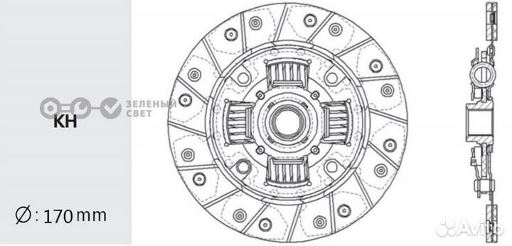 Valeo PHC DW38 Диск сцепления daewoo matiz 0.8