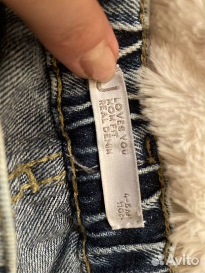 Джинсы для девочки 110