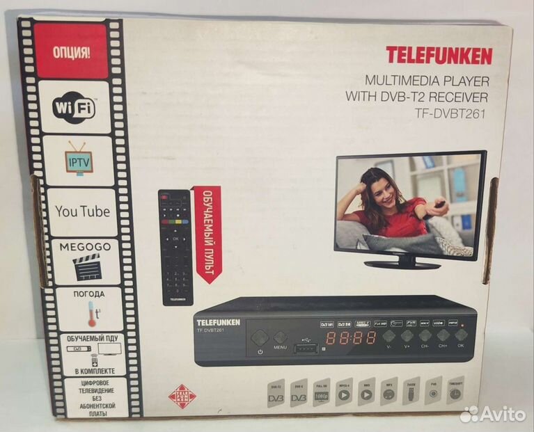 Тв-тюнер telefunken TF-dvbt261 черный