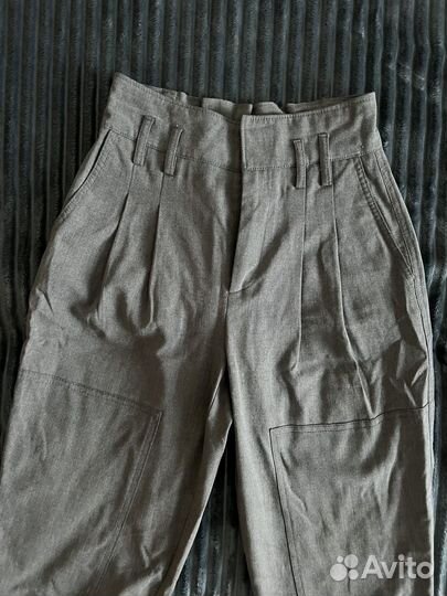 Брюки серые bershka