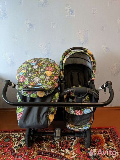 Коляска для двойни 3 в 1