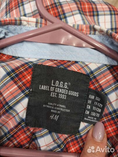 Рубашка h&m 152