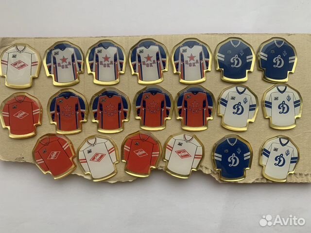 Два Значка форма Динамо цска Спартак хоккей кхл