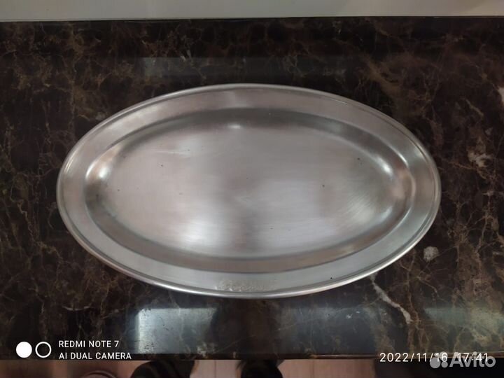 Сервировочные блюдо Мельхиор