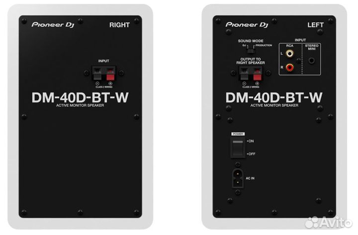 Pioneer DM-40D-BT-W пара