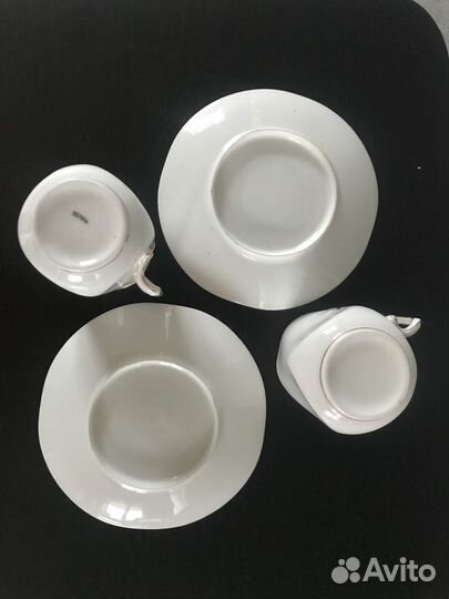 Кофейные пара Лимож Франция 19 век