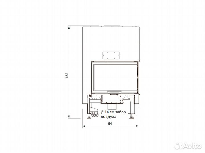 Каминная топка windo2 75 L (EdilKamin)