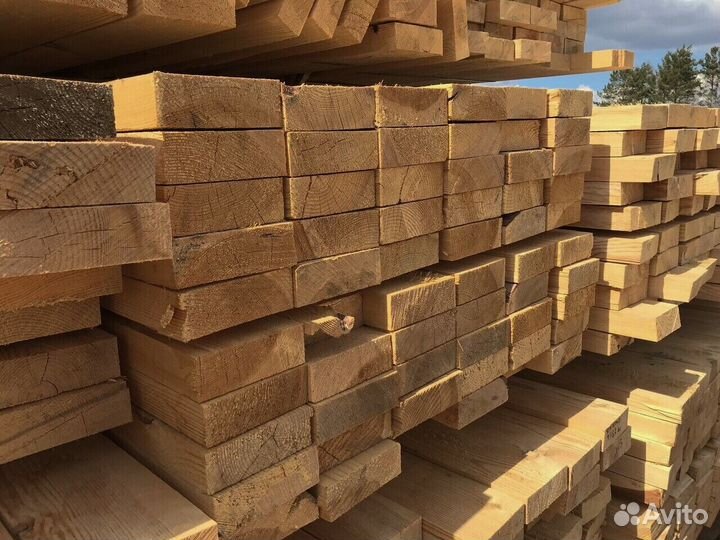 Доска обрезная 50х150х6000. Пиломатериалы