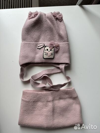 Комплект шапка, шарф