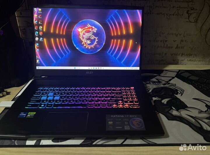 Игровой Msi katana 17 b12v rtx 4050 i7 12th