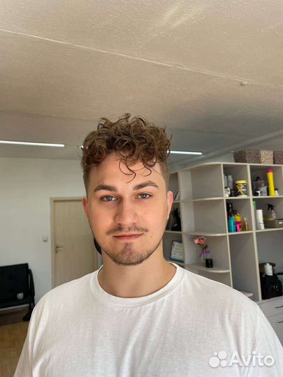 Мужская химическая завивка, биозавивка