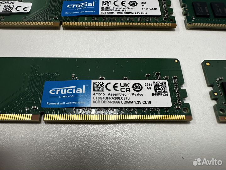 Оперативная память Crucial DDR4 2666 мгц 4x8 гб