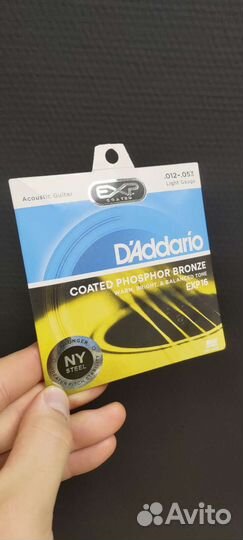 Струны для акустической гитары D'Addario 012-053