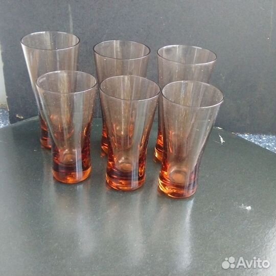 Рюмки стопки цветное стекло хрусталь СССР