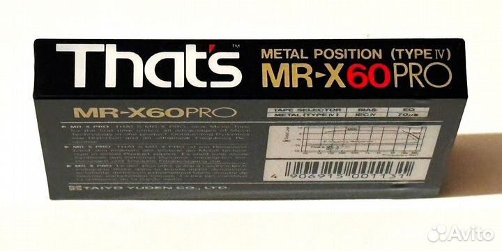 Кассеты аудио That,s MR-X PRO 60 Metal