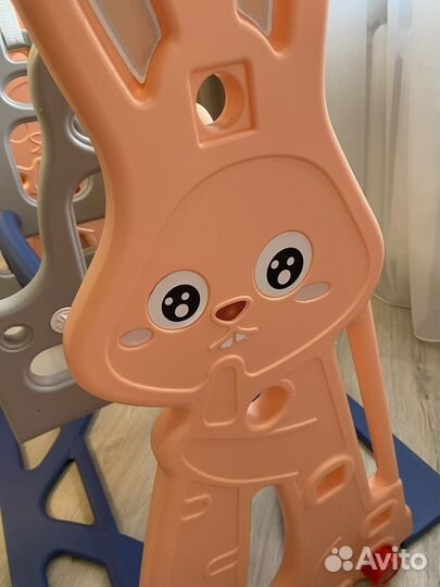 Детская горка с качелями разборная пластиковая