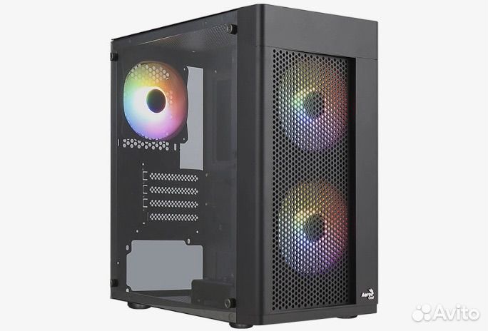 Корпус компьютерный AeroCool hexform-G-BK-v2 Black