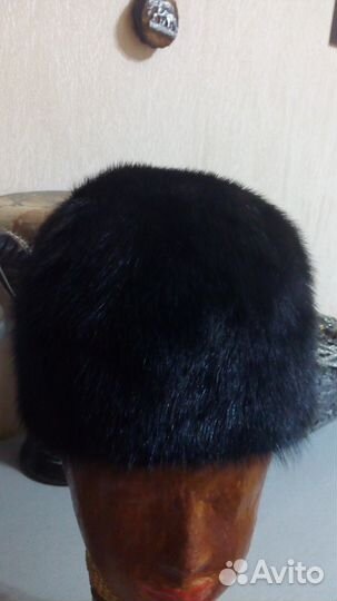 Норковая шапка стильная