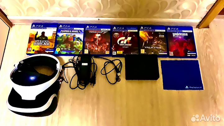 Sony playstation vr (2), 6 игр в комплекте