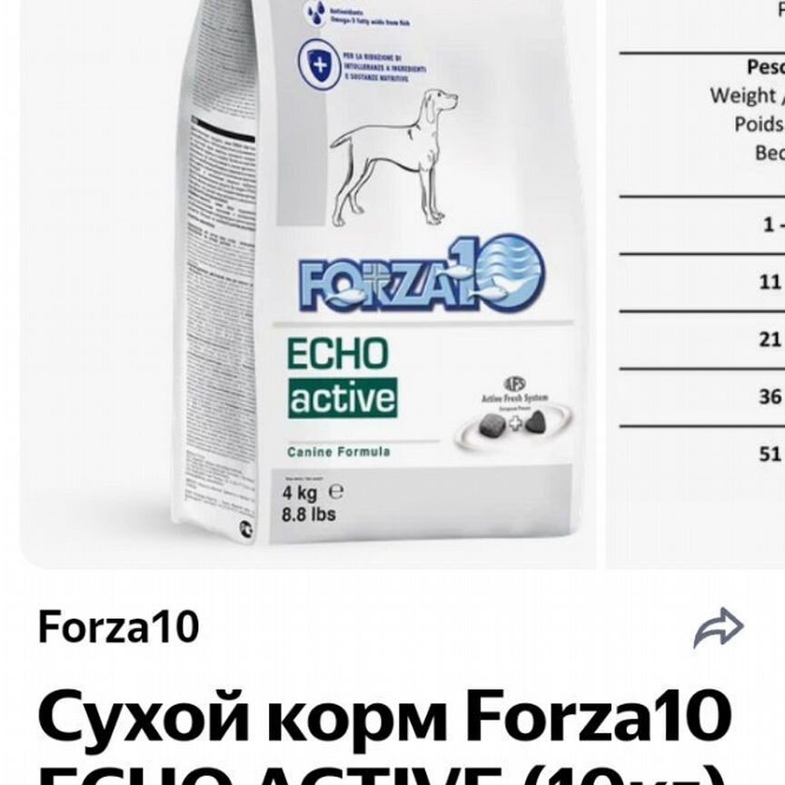 Форза Forza10 Echo Active 10 кг