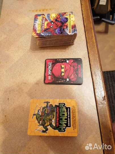 Карты человек-паук, черепашки ниндзя, Ninjago