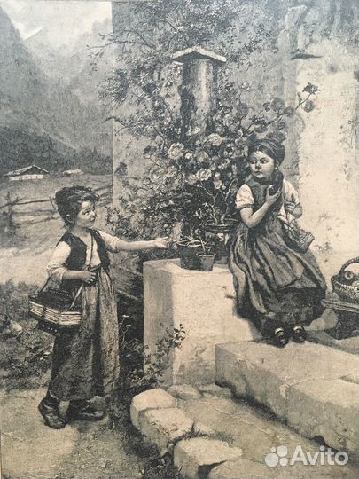 Гравюры конца 19-го века из журнала (10 шт.)