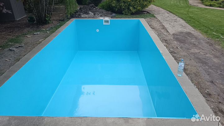 Бассейн из попилипропилена с лестницей