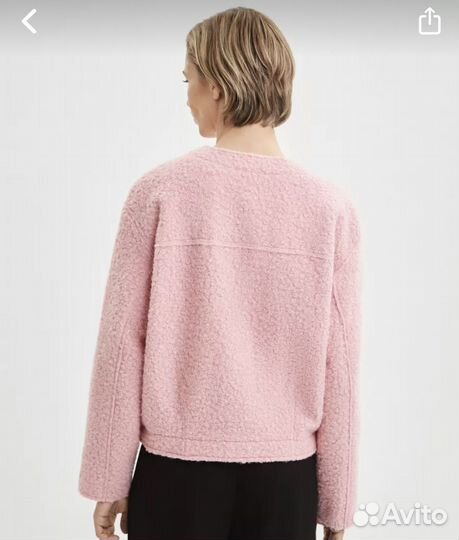 Жакет пиджак бомбер розовый Zarina 44