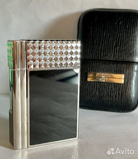 Зажигалка Dupont Ligne Gatsby Platinum & Black NEW
