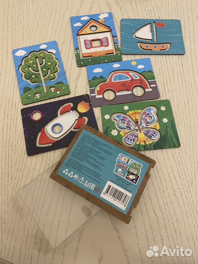 Трафареты деревянные набор