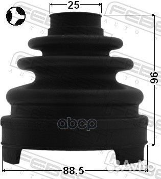 Пыльник шрус внутренний (88.5X96X25) комплект N