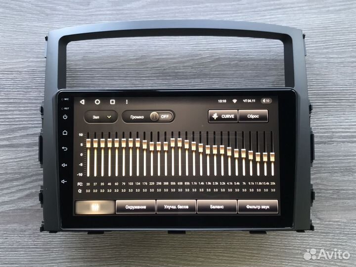 Магнитола Mitsubishi Pajero с круговым обзором 360