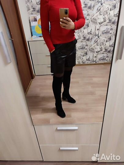 Шорты кожаные новые 44-46 размер