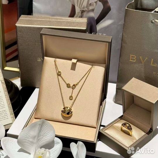 Колье кулон bvlgari