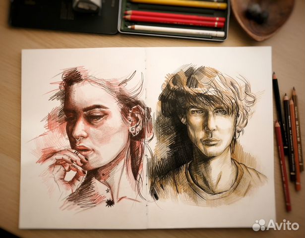 Портрет по фото / Художник