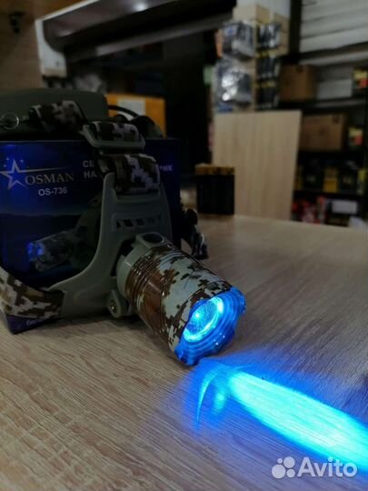 Комуфляжный налобный фонарь