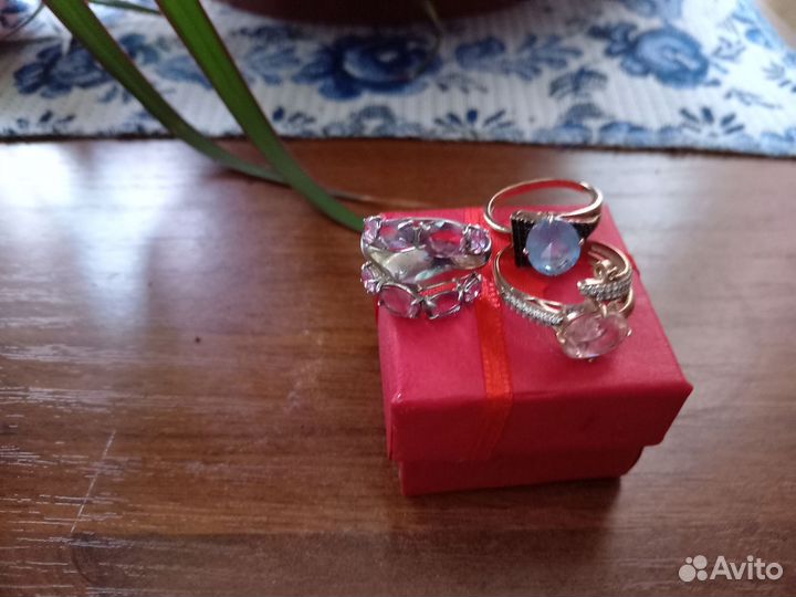 Серьги кольца серебро