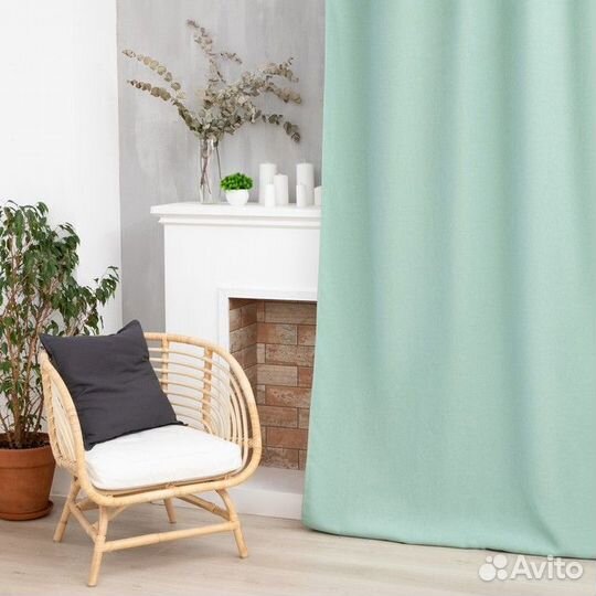 Штора портьерная Этель 'Структурная', цвет светло