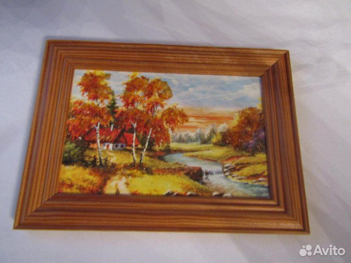 Мини-картина с крошкой янтаря