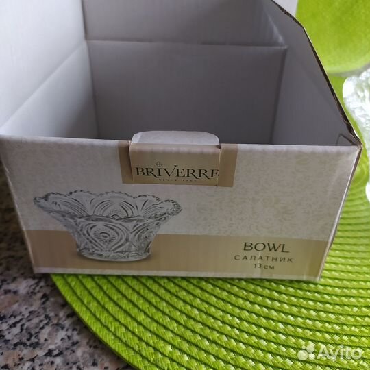 Салатники(хруст Богемия, стекло СССР)