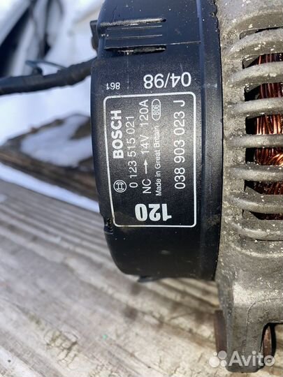 Генератор VW Sharan AJH 120A 038903023J