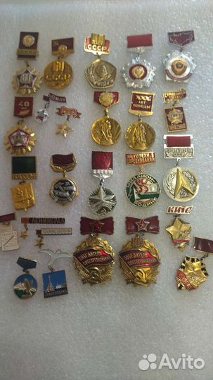 Значки медальки СССР