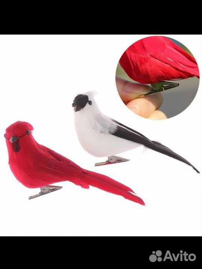 Декоративные птицы комплект новые