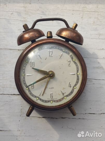 Настольные часы West Germany будильник винтаж