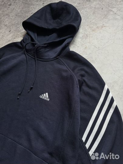 Худи Adidas 3 stripes Vintage y2k rap