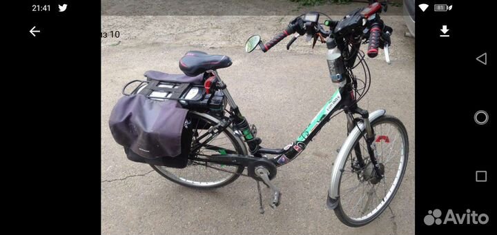 Электровелосипед E-Sity 2823V Black aqua