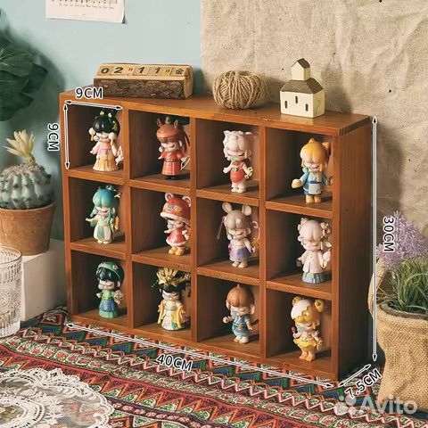 Полка для чашек настольная деревянная