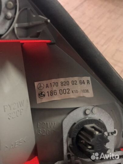 Задние стопы и зеркала заднего вида mercedes r170