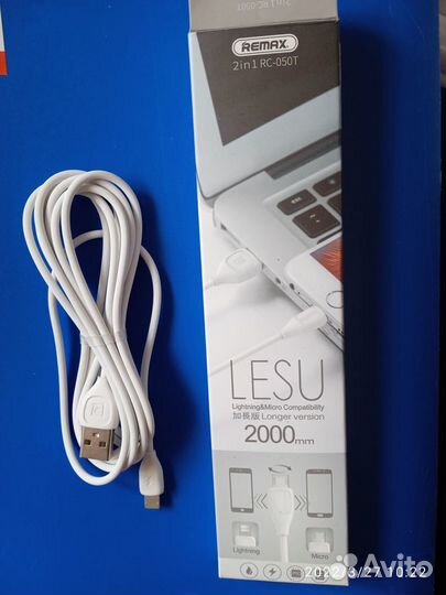 Кабель iPhone USB универс. 2в1 remax RC-050T новый