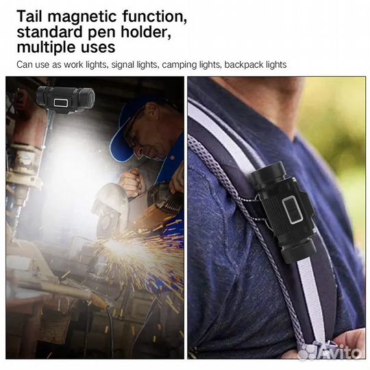 Налобный фонарик Boruit YHX-1300